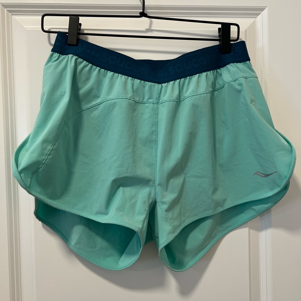 Saucony Women's Teal Running Shorts